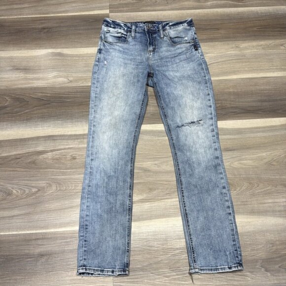 🏴 Silver Jeans beau straight leg blue jeans size 25 - Picture 3 of 10